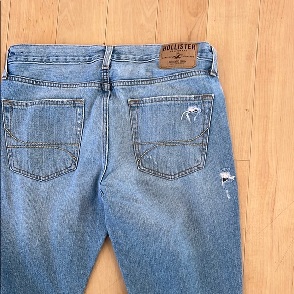 Hollister Slim Straight Distressed Jeans 34x32 - Picture 14 of 15
